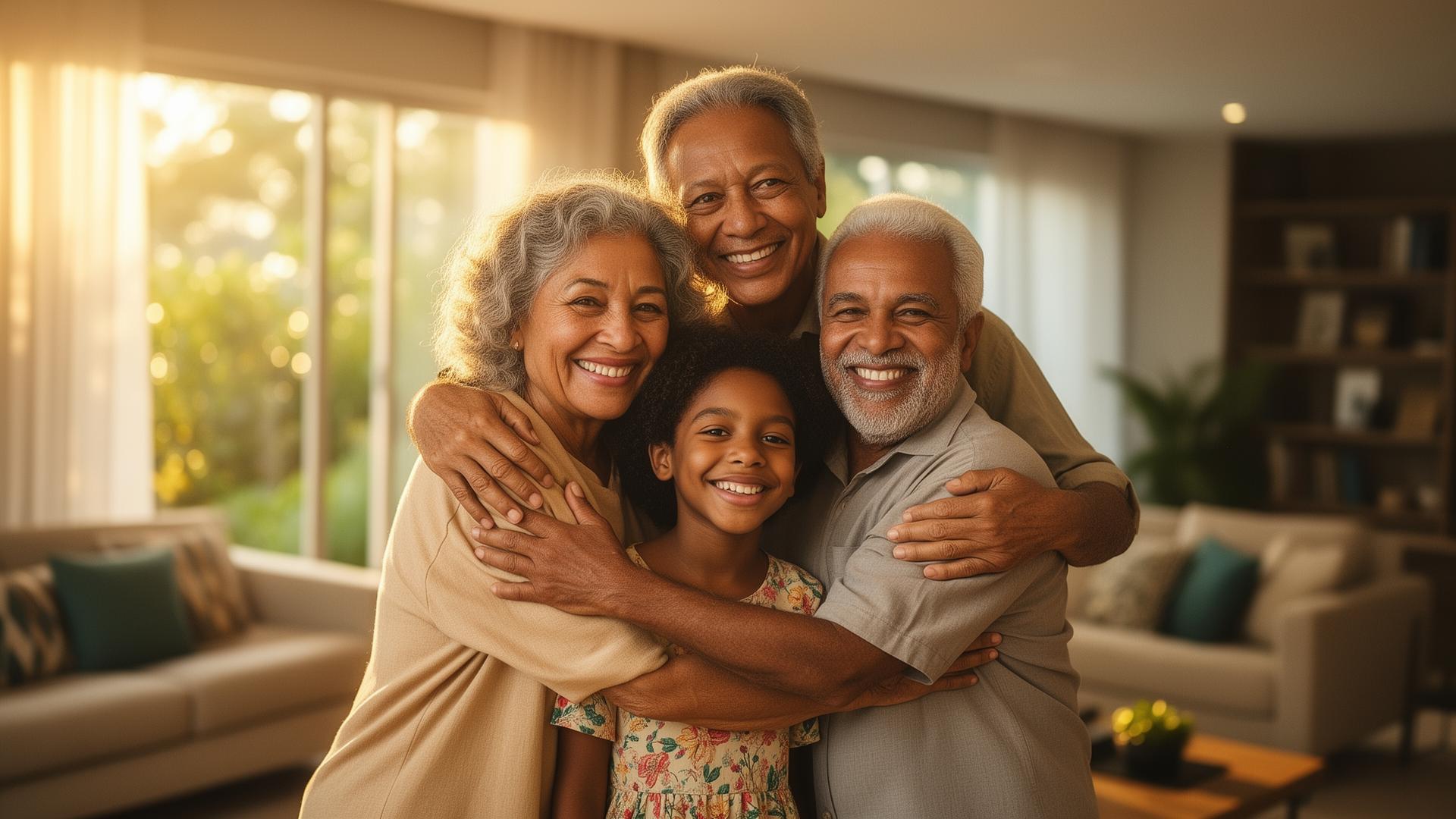 Família protegida pela Liggero Seguradora